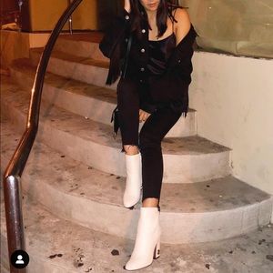 White Dolce Vita Booties, Size 7.5
